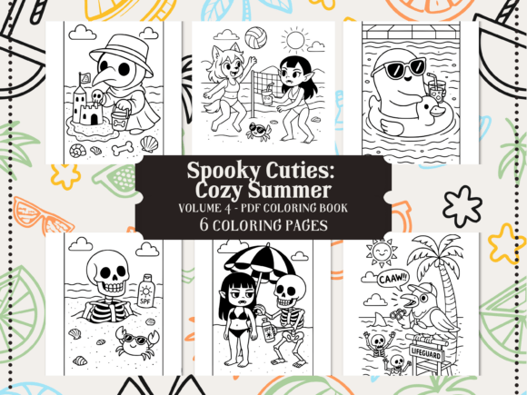 Download Spooky Cuties Cozy Summer Coloring Pages - Cozy Collection