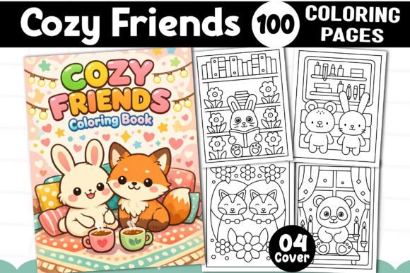Download Cozy Friends Coloring Pages for Kids - Cozy Collection