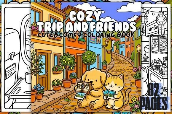 Download Cozy Trip and Friends Coloring Book - Cozy Collection