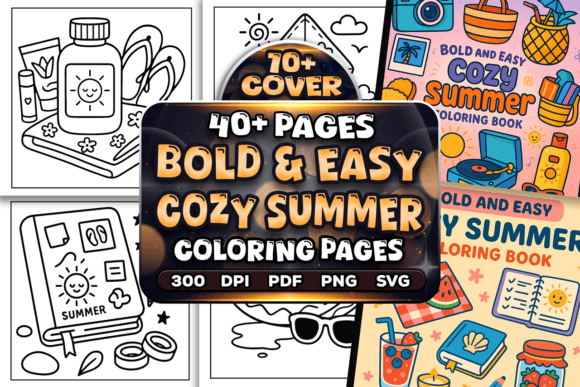 Download Easy Cozy Summer Coloring Pages - Cozy Collection