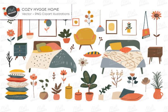 Download Cozy Hygge Home Vector Clipart - Cozy Collection