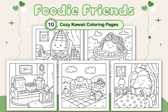 Download Foodie Friends Cozy Coloring Pages - Cozy Collection