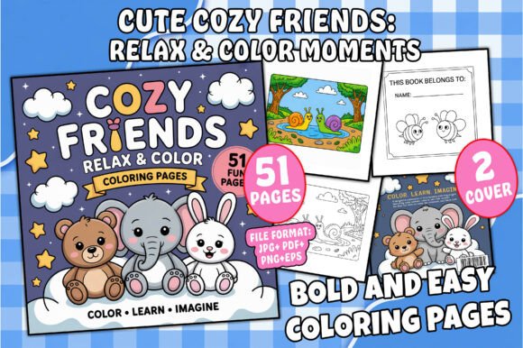 Download Cute Cozy Relax&amp;moments Coloring Pages - Cozy Collection