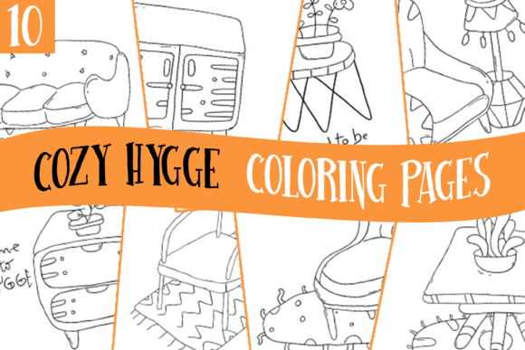 Download Cozy Hygge Coloring Pages for Kids (KDP) - Cozy Collection