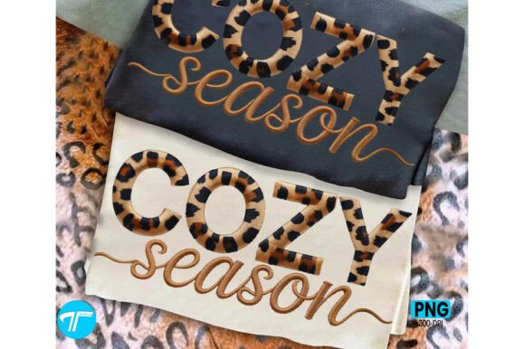 Download Crochet Cozy Season Leopard Fall PNG - Cozy Collection