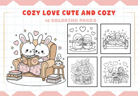 Download Cozy Love Cute and Cozy Coloring Pages - Cozy Collection