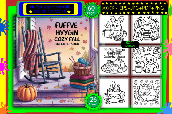 Download 🌰 Fluffy Hygge Cozy Fall Coloring Pages - Cozy Collection