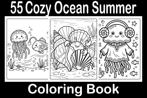 Download Cozy Ocean Summer Coloring Book - Cozy Collection
