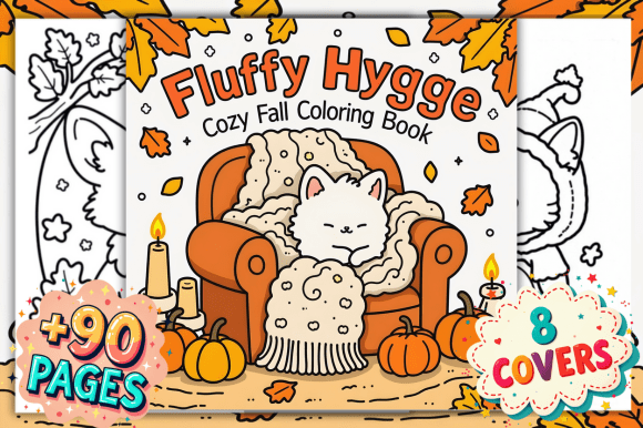 Download Fluffy Hygge Cozy Fall Coloring Book - Cozy Collection