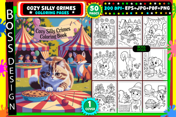 Download Cozy Silly Crimes Coloring Pages - Cozy Collection