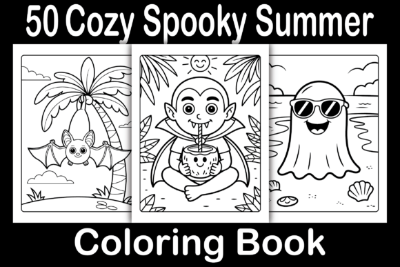 Download Cozy Spooky Summer Coloring Book - Cozy Collection