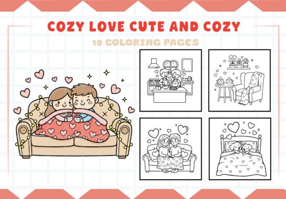 Download Cozy Love Cute and Cozy Coloring Pages - Cozy Collection