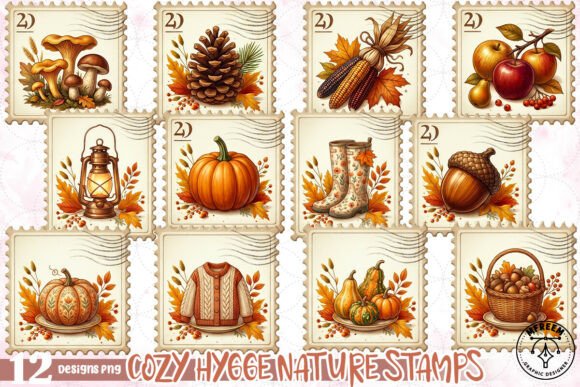 Download Cozy Hygge Nature Stamps PNG - Cozy Collection