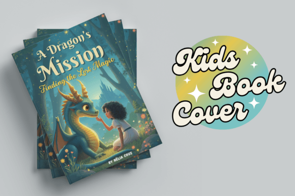 Download Kids Book Cover a Dragons Mission - Kids book cover Collection